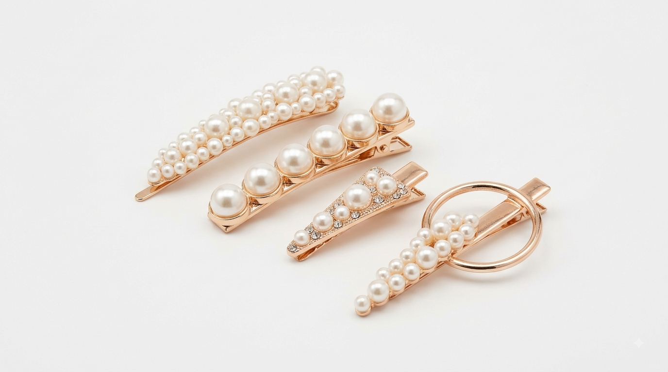 Pearl Hair Clip Set