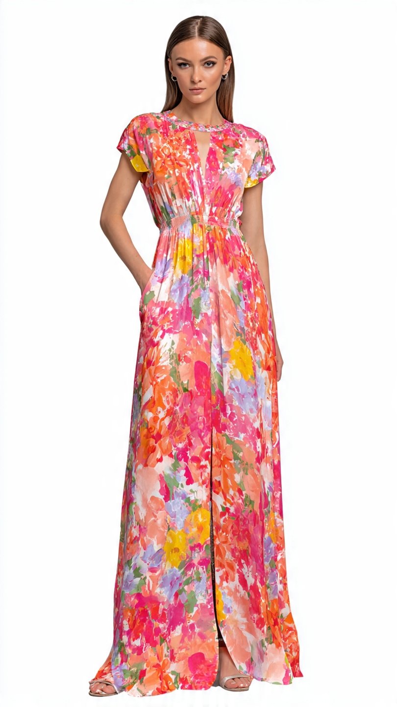 Floral Print Maxi Dress