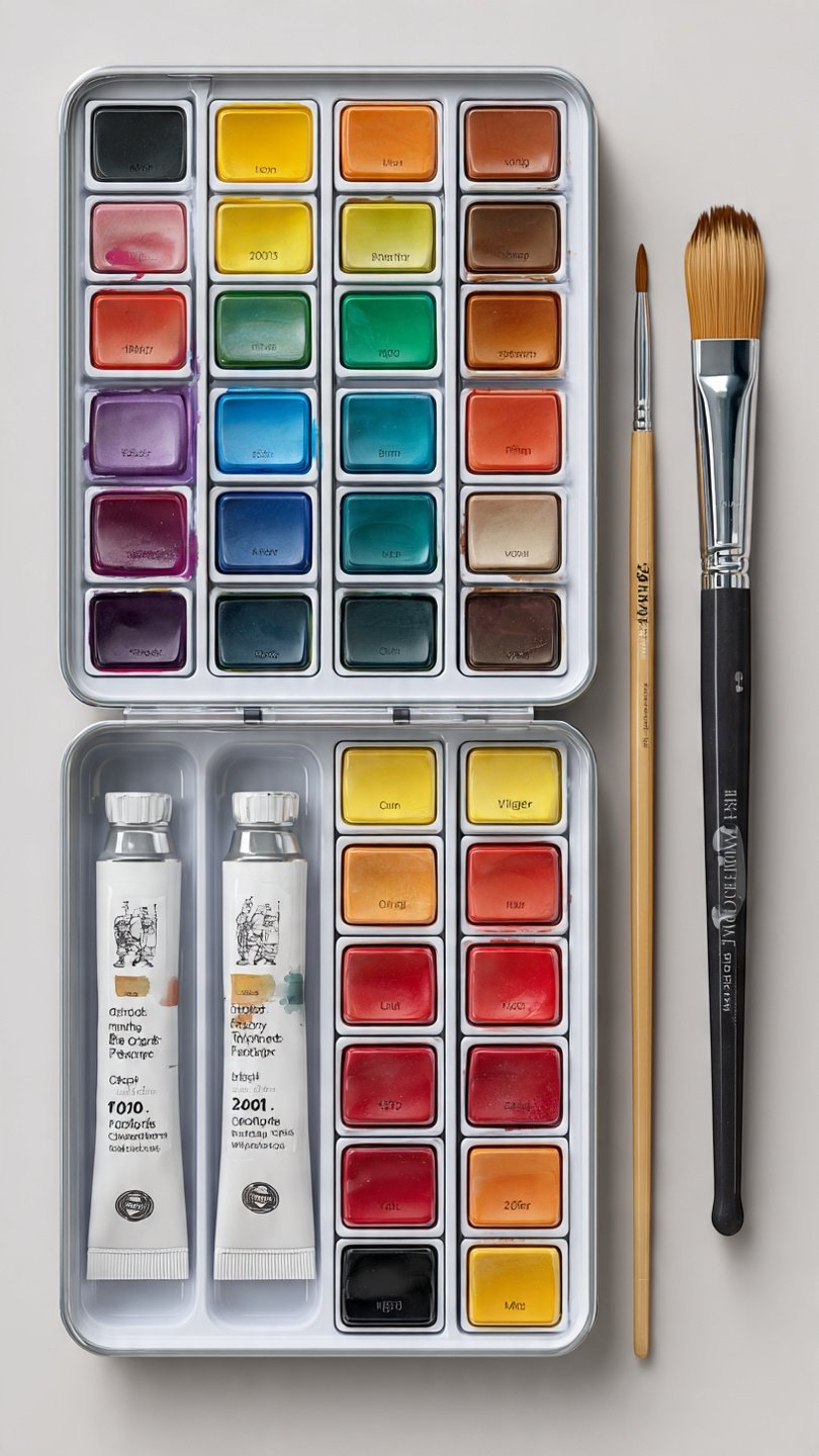 Watercolor Paint Set, 36 Colors